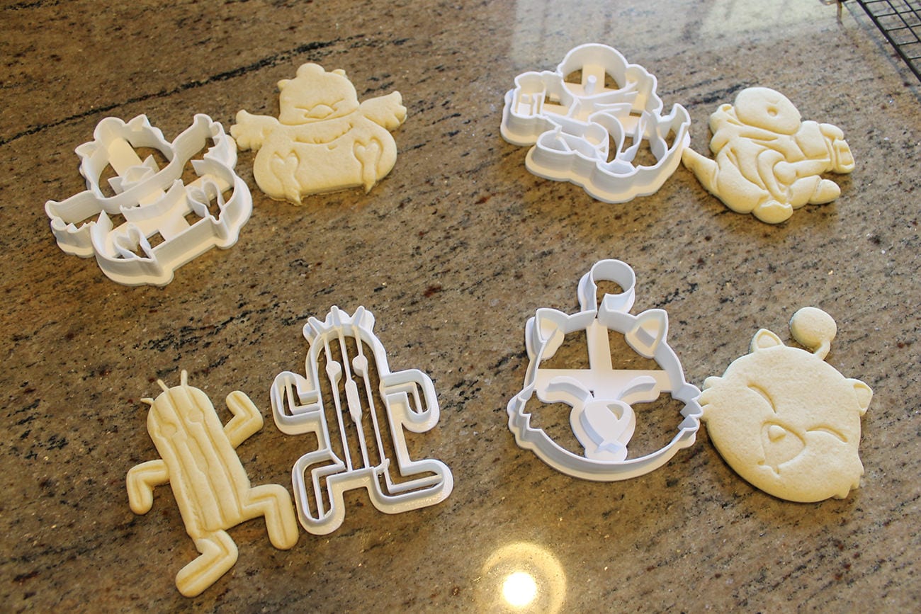 Final Fantasy X Critters Cookie Cutters -Chocobo, Tonberry, Cactuar, Fat Chocobo, Moogle FF14