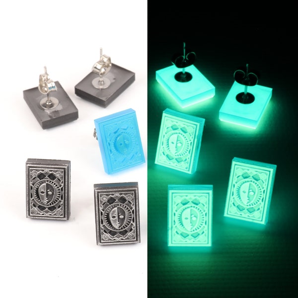 Persona 3 Reload Shuffle Time Glow Earrings - Persona 3 Card - Major Arcana Card - Persona Gift / Persona 3 - Granted Persona | ERG1