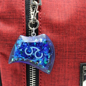 Cristal de alma de erudito centelleante: Piedra de trabajo que brilla en la oscuridad FF14 JSKY1 Keychain