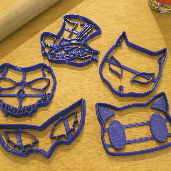 Formine per biscotti maschera Joker di Persona 5 - Maschere Phantom Thieves - Ryuji, Anne, Protag, Morgana