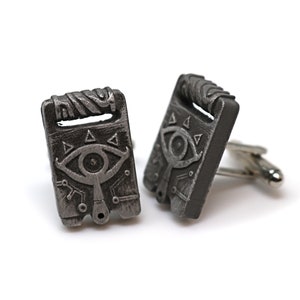 Manchetknopen van sheikah-leisteen: Legend of Zelda-sieraden CFF1 afbeelding 4