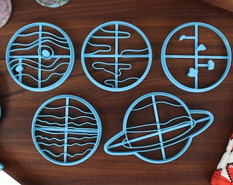 Solar System Cookie Cutters: Space Theme Baking, Set 2