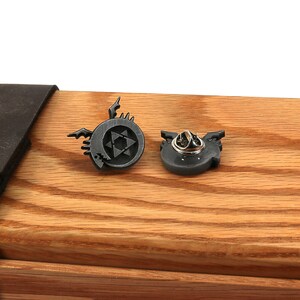 Ouroboros Symbol - Aluminium Metall Harts Pin för Cosplay - Homunculi SPN1 bild 9