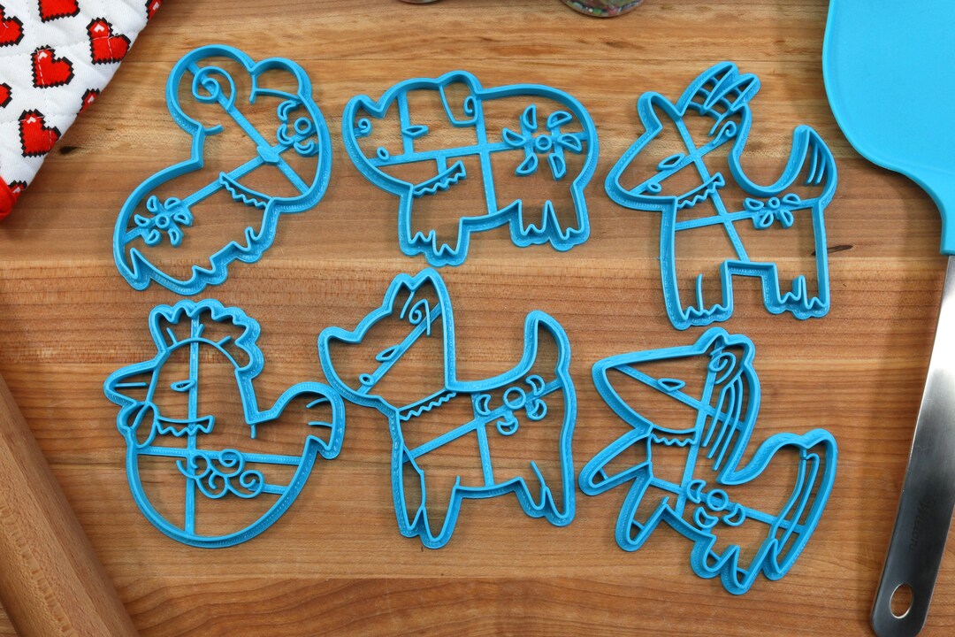 Chinese Zodiac Cookie Cutters Set 1 of 2 Chinese New Year Gift Lunar