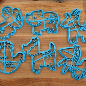 Set di formine per biscotti con zodiaco cinese 1 di 2 - Regalo per il capodanno cinese - Cottura del capodanno lunare