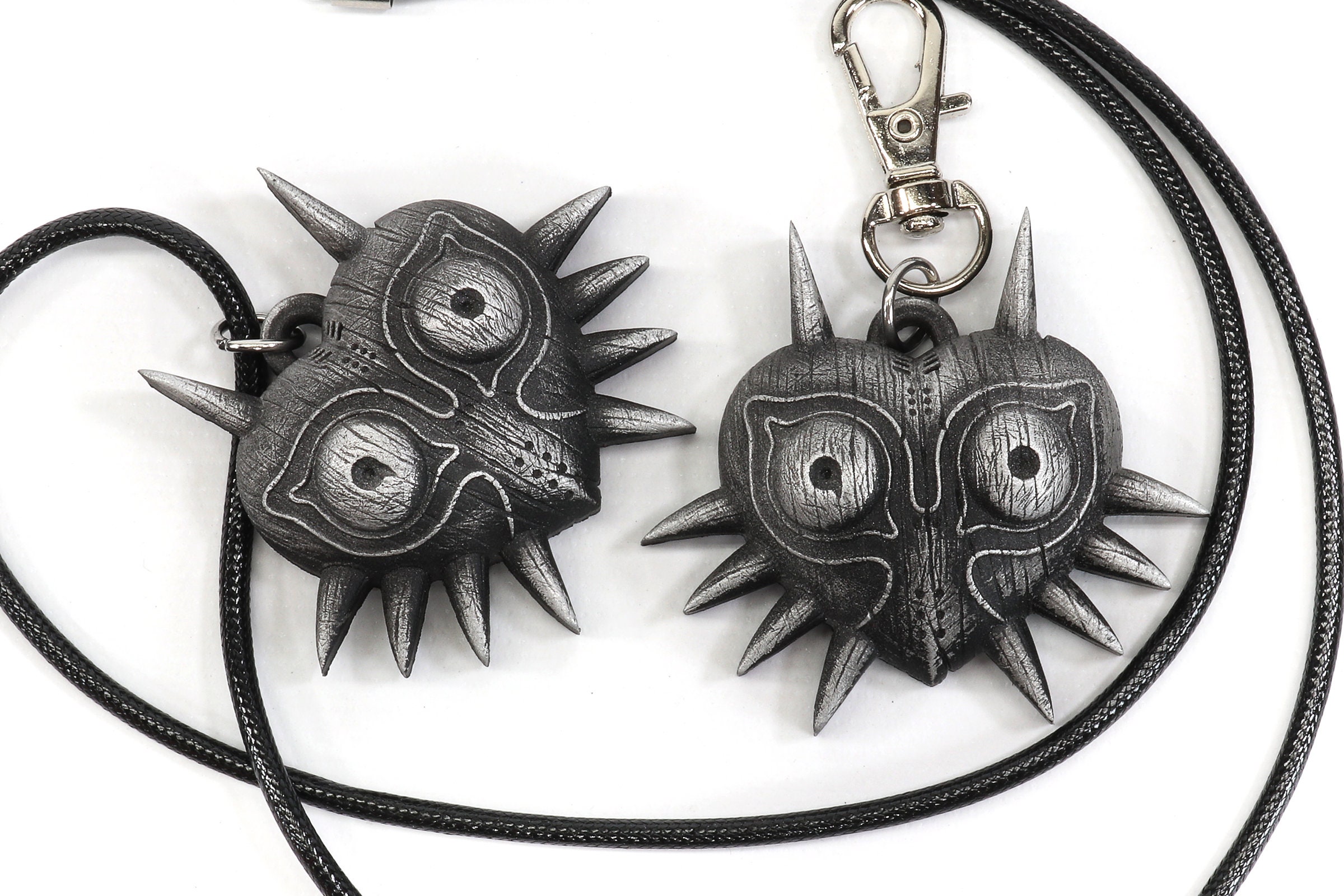 Majora's Mask Necklace: Legend of Zelda Inspired Aluminum Pendant