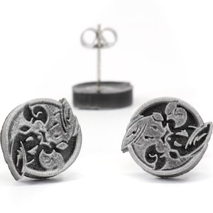 Carbuncle FFXIV Yin & Yang Earrings Pair - Carbuncle Earrings - Final Fantasy 9 Cosplay ERG1