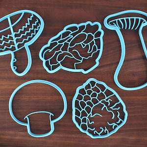 Morel Mushroom Cookie Cutters - King Oyster, Maitake, Shiitake, Truffle, White Button- Mycology Gift - Forager Gift