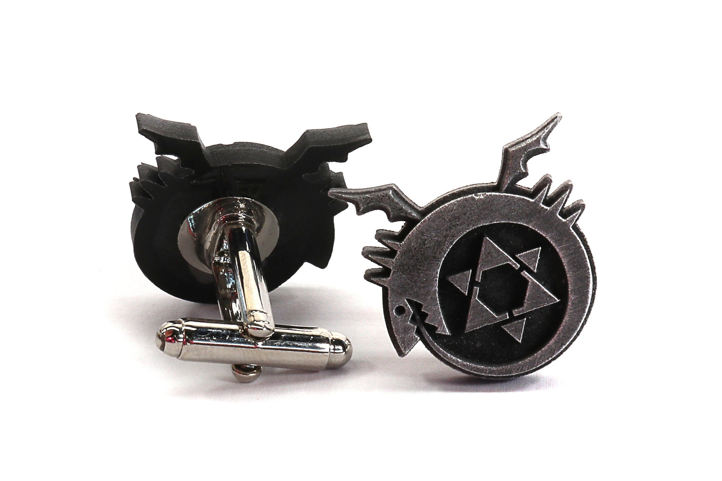 Ouroboros Symbol-aluminum Metal Resin Cufflink for Cosplay