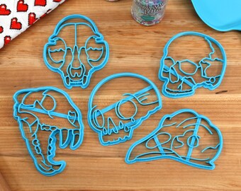 Skull Cookie Cutters: Animal Skulls, Wiccan Baking