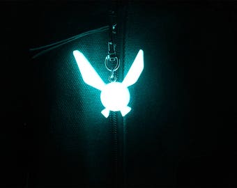 Zelda Glow in the Dark Navi Necklace / Keychain -  Legend of Zelda gift Breath of the Wild KY1