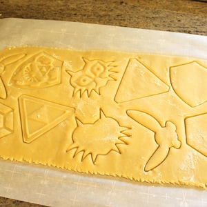 Legend of Zelda Cookie Cutters Navi, Rupee, Majoras Mask, Triforce, Hylian Shield Breath of the Wild / Nintendo Gift image 5