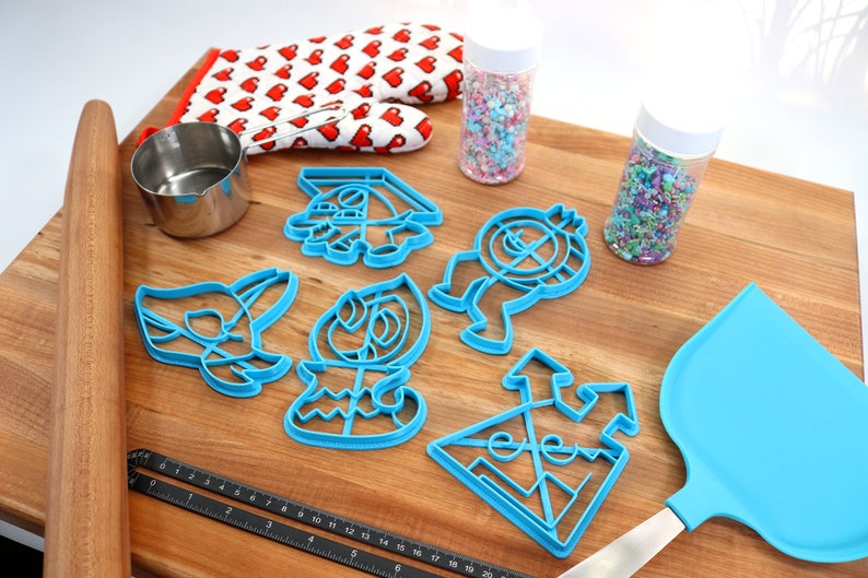 Deltarune Cookie Cutters Enemies - Tasque Manager, ViroVirokun, Rudinn, Popup, King Round - Undertale / Baking Gift image 8