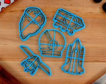 Space Cookie Cutters: Astronaut, Spaceship, Rover - Space Gift