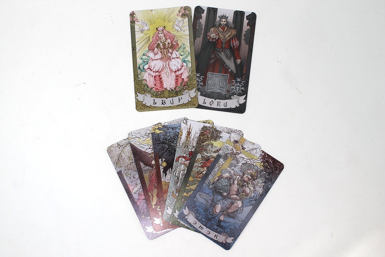 FFXIV Astrologian Cards Set, AST FF14 Final Fantasy 14 Lord and Lady Included FFXIV Cosplay image 2