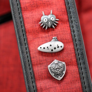 Zelda Pin *Majoras Mask, Ocarina, Hylian Shield* Legend of Zelda Breath of the Wild - Nintendo/Zelda Gift SPN1