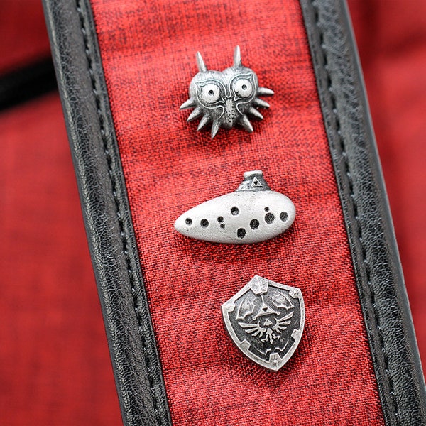 Ensemble d'épingles Zelda : masque de Majora, Ocarina, bouclier d'Hylian SPN1