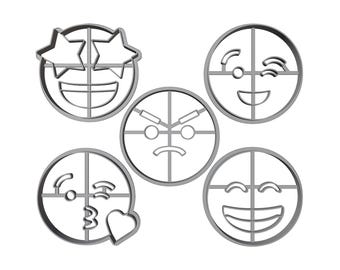 Emoticon Cookie Cutter 3D Print Models: Meme Emoji Baking Tools (Digital Download)