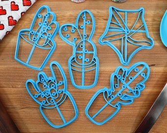Cactus Cookie Cutters: Desert Plant Baking Set