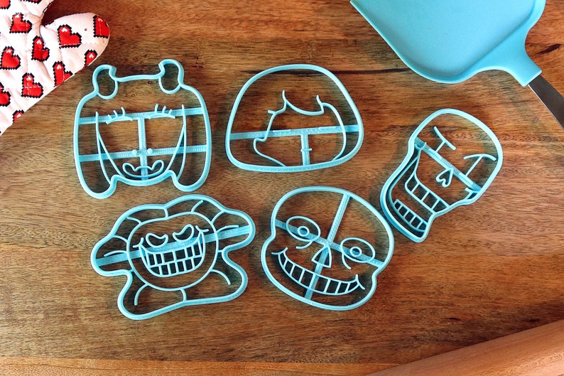 Undertale Cookie Cutters - Frisk, Sans, Papyrus, Flowey, Toriel - Undertale /  Baking Gift 