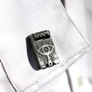 Manchetknopen van sheikah-leisteen: Legend of Zelda-sieraden CFF1 afbeelding 3