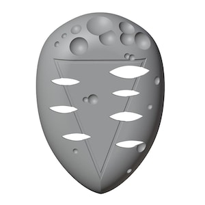 Lilith Mask 3D Print Model -  Eva Face Mask Prop - Anime Mask Cosplay Download - Futuristic Cyber Future Props & Weapons  | 3DP2