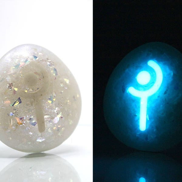 Twinkle White Mage FFXIV Glow in the Dark Soul Crystal/WHM Job Stone Final Fantasy XIV FF14 JSKY1