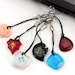 FFXIV Soul Crystal Phone Charm CLEAR Glow in the Dark Job stone - Endwalker Reaper and Sage - FF14 Final Fantasy 14 PHN1