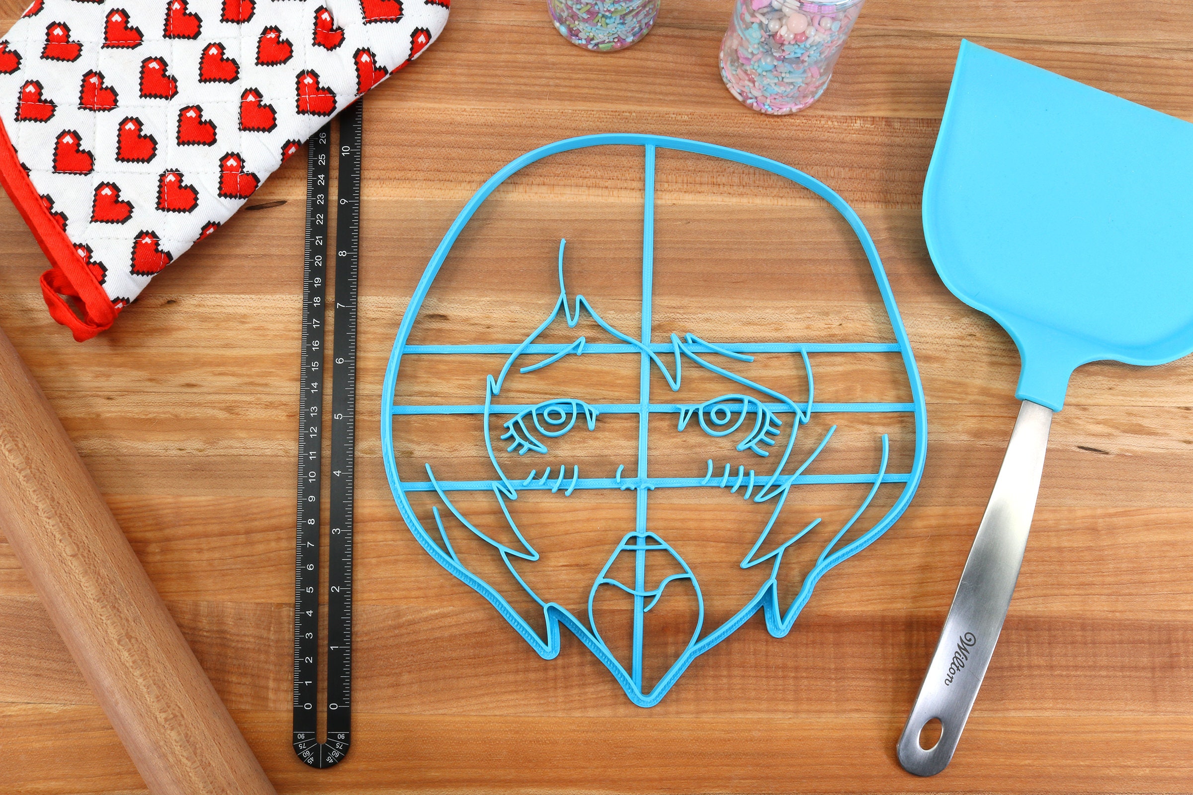 XL 12 Inch Ahegao Cookie Cutter Sensual Tongue - Kawaii gift for Anime Lovers
