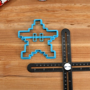 Mario Cookie Cutters: Power Star, Moon & Shine Sprite 8 Bit Power Star