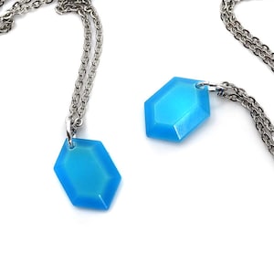Zelda Glow in the Dark Rupee Pendant Necklace Legend of Zelda Breath of the Wild Necklace - Nintendo/Zelda Gift LKT1