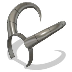Imp Demon Horns 3D Print Model - Founder and Assassin Headband - Business IMP Cosplay - Streamer Headphones Attachment - Headset Horn | 3DP1