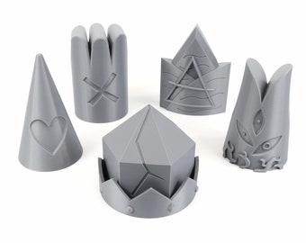 Cult Lamb Crowns DIY Cosplay Props: Eldritch Chemech, Fallen Haro