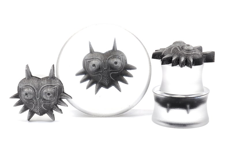 Majora's Mask Resin Ear Gauges: Zelda Legend Plugs / Gauges image 2