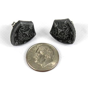 Hylian Shield Zelda Earrings: Stainless Steel Legend of Zelda Studs ERG1 image 4