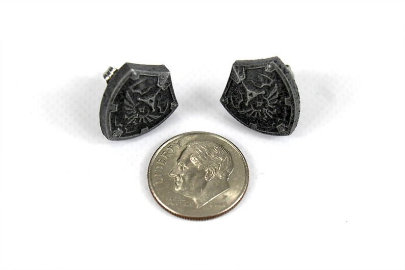 Hylian Shield Zelda Earrings: Stainless Steel Legend of Zelda Studs ERG1 image 4