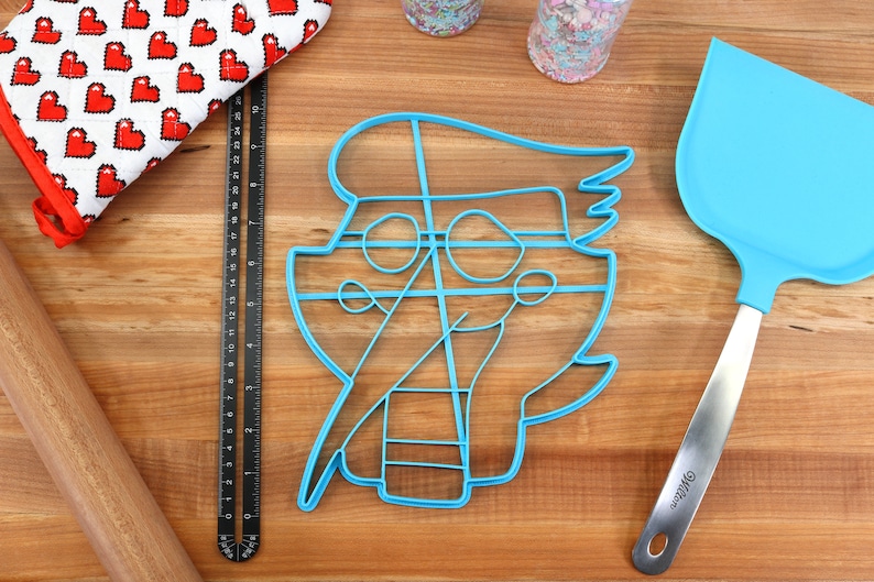 XL 12 Inch Deltarune Spamton Face Cookie Cutter - Spamton Cake - Undertale /  Baking Gift 