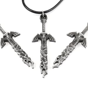 Zerfallene Master Sword Legend of Zelda Tränen des Königreichs Halskette Schlüsselanhänger - Nintendo/Zelda Schmuck |  KY1