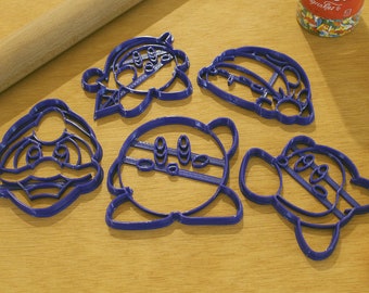 Kirby Star Allies Cookie Cutters- Waddle Dee, King DeDeDe, Sleepy Kirby