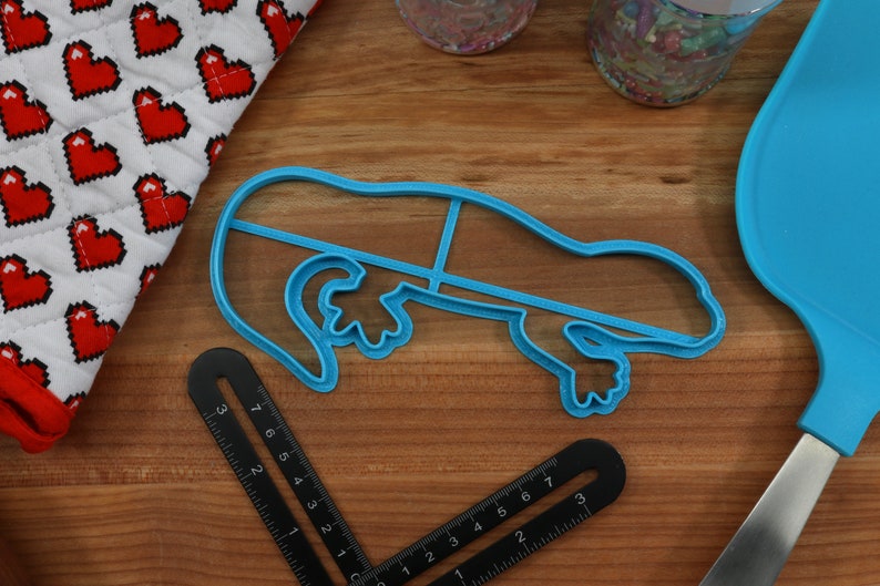 Leopardgecko Ausstecher - Reptil Backen, Gecko Geschenk Leo Gecko Outline