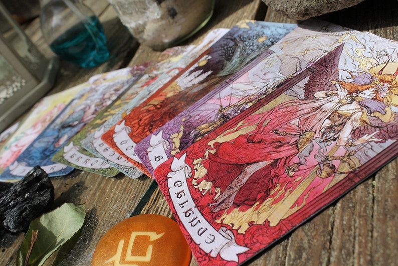 FFXIV Astrologian Cards Set, AST FF14 Final Fantasy 14 Lord and Lady Included FFXIV Cosplay image 7