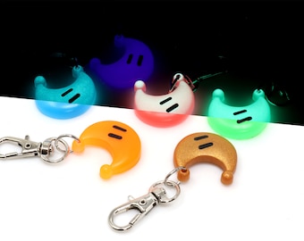 Power Moon sleutelhanger Glow in the Dark / ketting - Super Mario Odyssey - Nintendo Gift / Mario Gift KY1