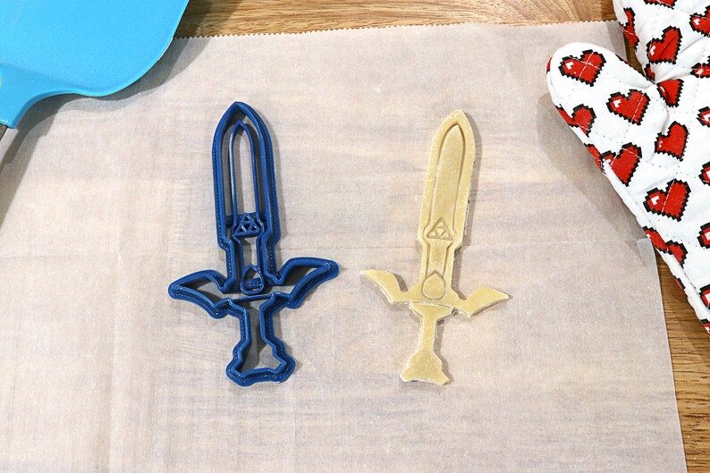 Legend of Zelda Cookie Cutters: Master Sword, Shield, Sheikah Slate Master Sword