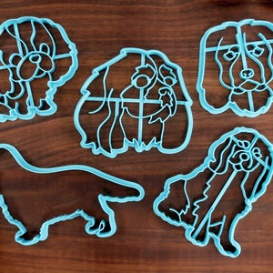 Cavalier King Spaniel Cookie Cutters - Cavalier King Spaniel Stack, Cavi stack, Cavi Face - Cavalier king Spaniel Gift