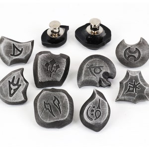 FFXIV Soul Crystal Tie Pin / Job Stone Collectors pin - Dawntrail Viper and Pictomancer - FF14 Final Fantasy 14 SPN1