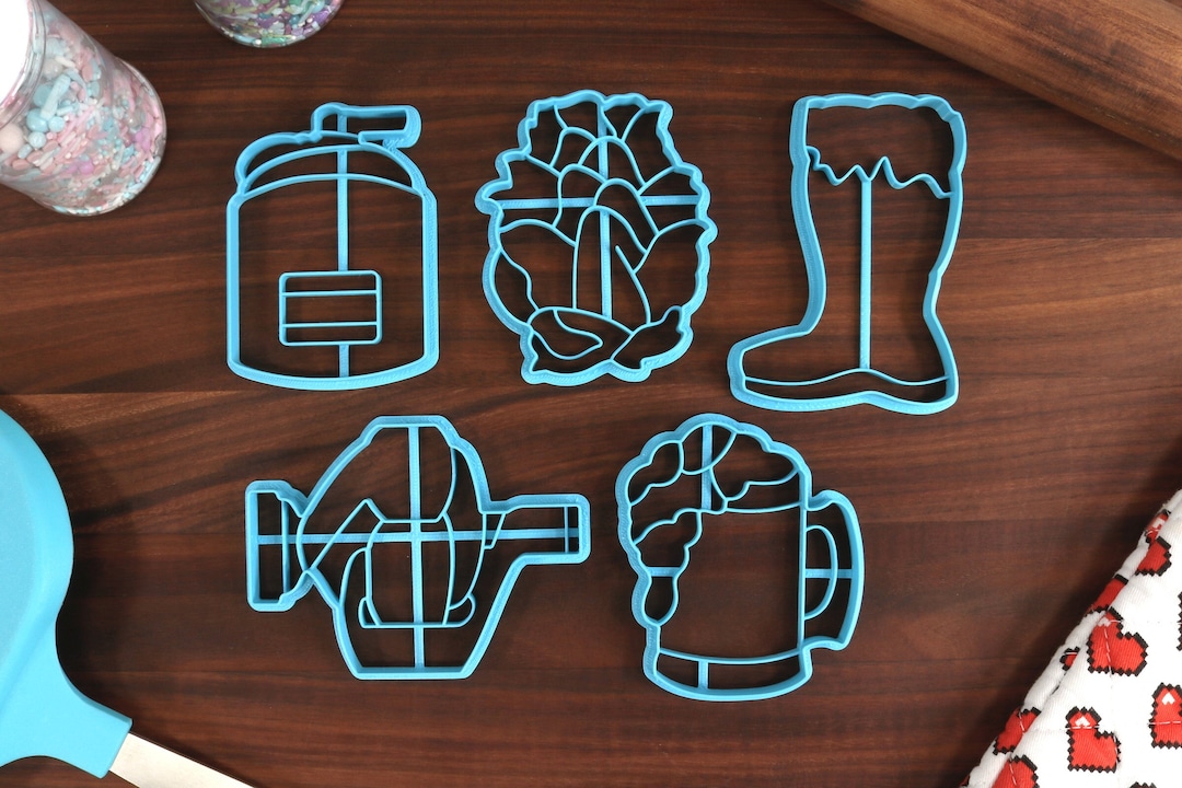 Beer Enthusiast Cookie Cutters Beer Airlock, Beer Boot, Beer Mug, Hops