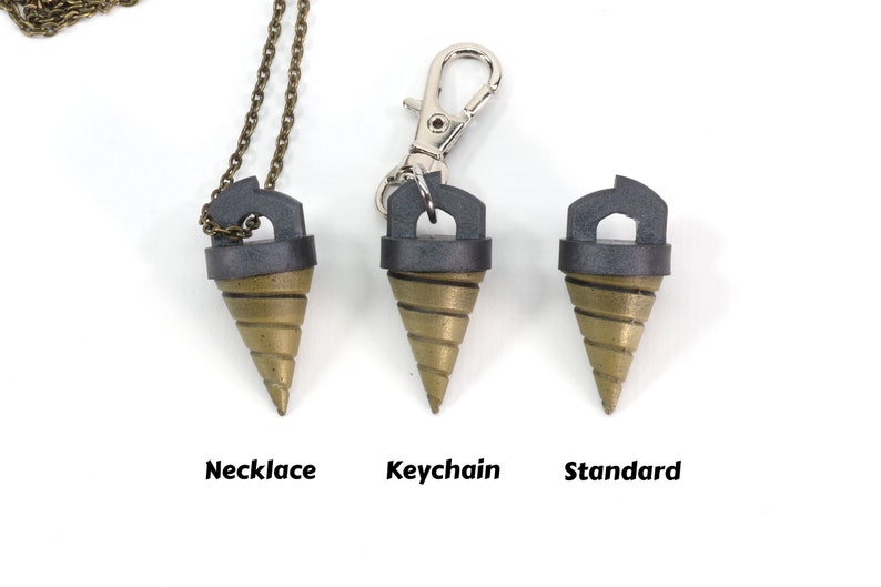 Gurren Lagann Drill Necklace / Keychain Core Drill Anime gifts for Tengen Toppa Gurren Lagann KY1 Brass Courage