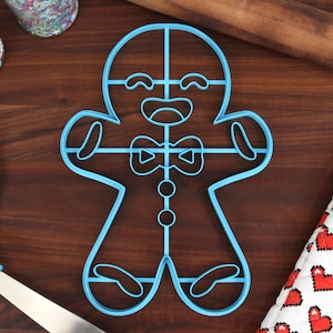 XL 10 Inch Gingerbread Man Cookie Cutter - Holiday Gingerbread - Halloween Thanksgiving Ginger Bread - Large Cookies for Holiday Party