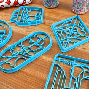 Vaporwave Dreams Cookie Cutters - Big Vaporwave, Crystal Monitor, Mountainside Vapor, Starry Pill, Sunset Cityscape - Vaporwave Gift