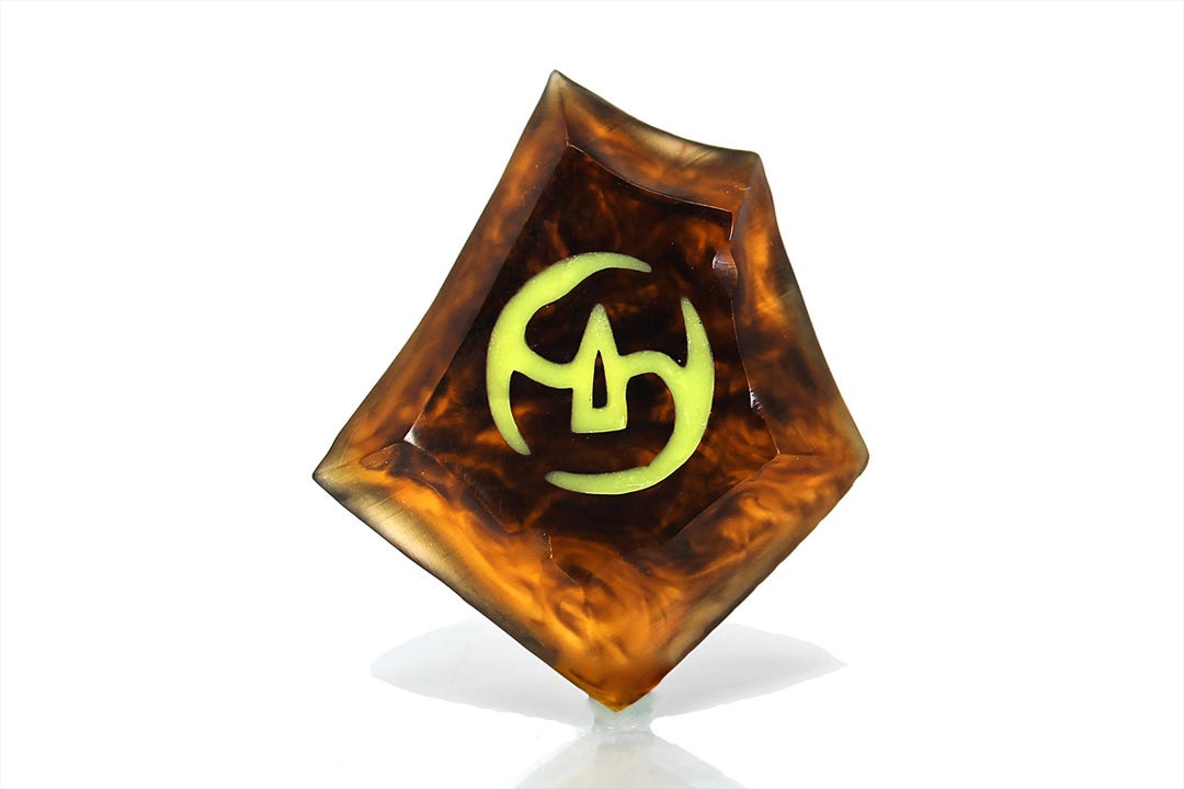 クリアサムライソウルクリスタル：暗闇で光るFF14ジョブストーン JSKY1